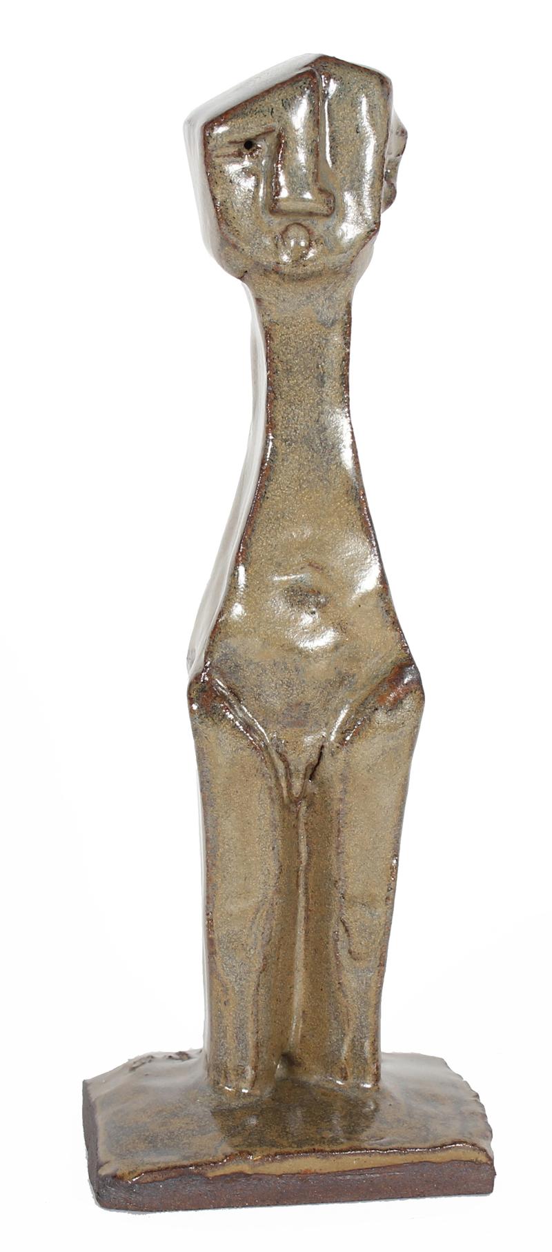 Standing Modernist Figure<br>2000 Clay Sculpture<br><br>#20264