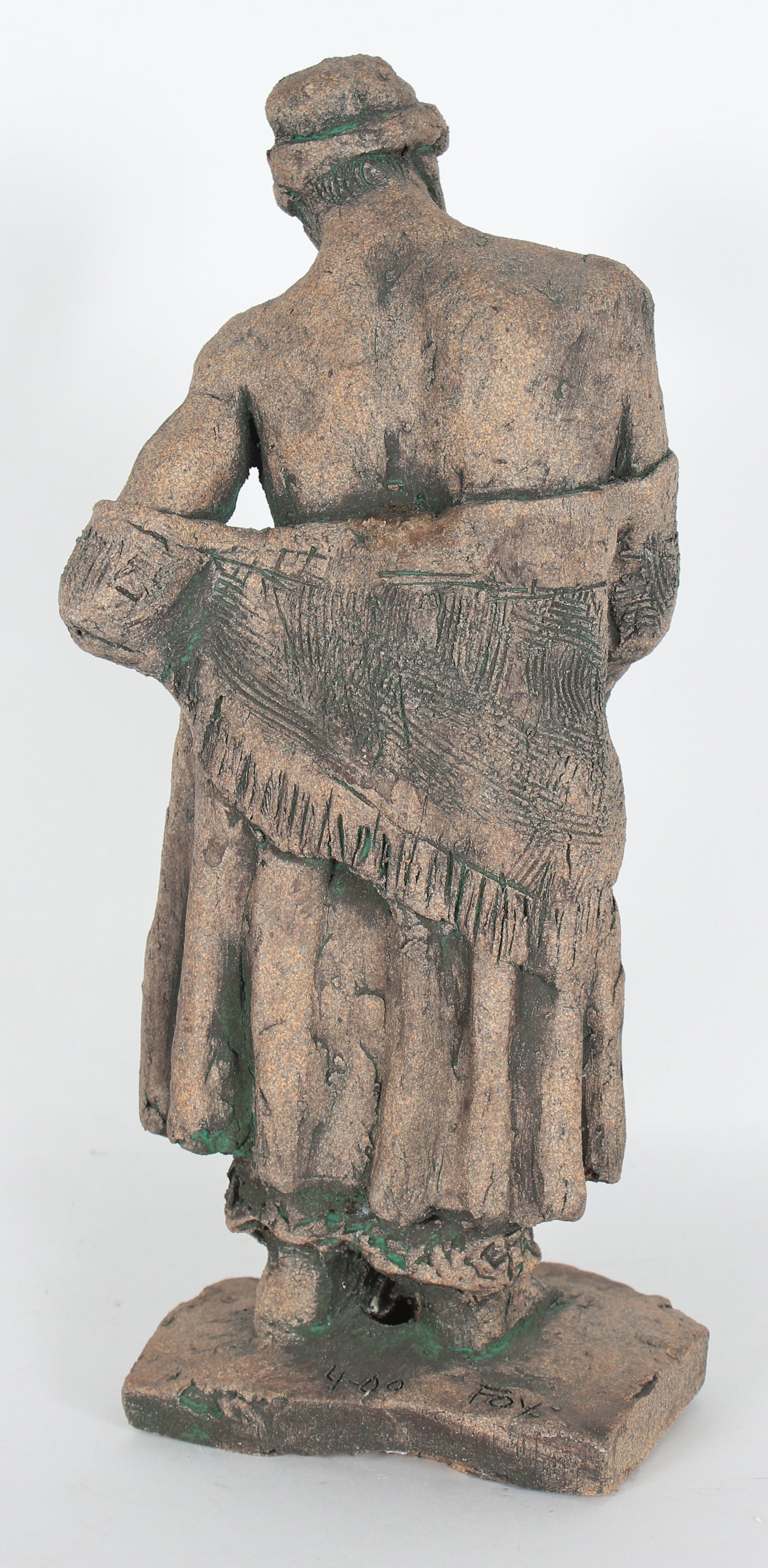 Bent Standing Woman<br>April 2000 Unglazed Clay<br><br>#20268