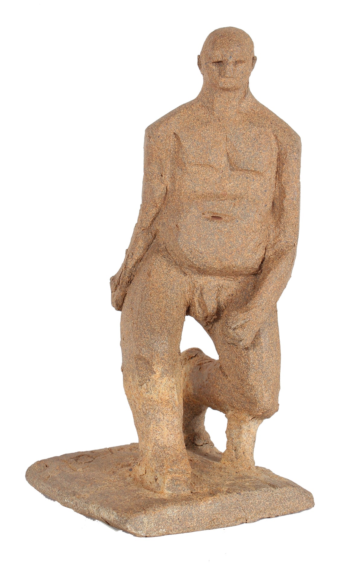 Male Nude in Motion&lt;br&gt;Unglazed Clay, 2007&lt;br&gt;&lt;br&gt;#20284