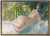 Relaxed Reclining Nude <br>Mid Century Oil <br><br>#21077