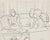 Family Sitting in Living Room<br>1930s-1940s Ink<br><br>#0051