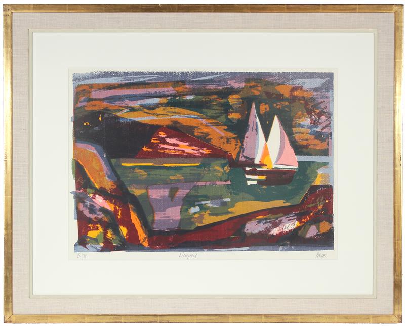 <i>Newport</i><br>1959 Serigraph Seascape<br><br>#19499