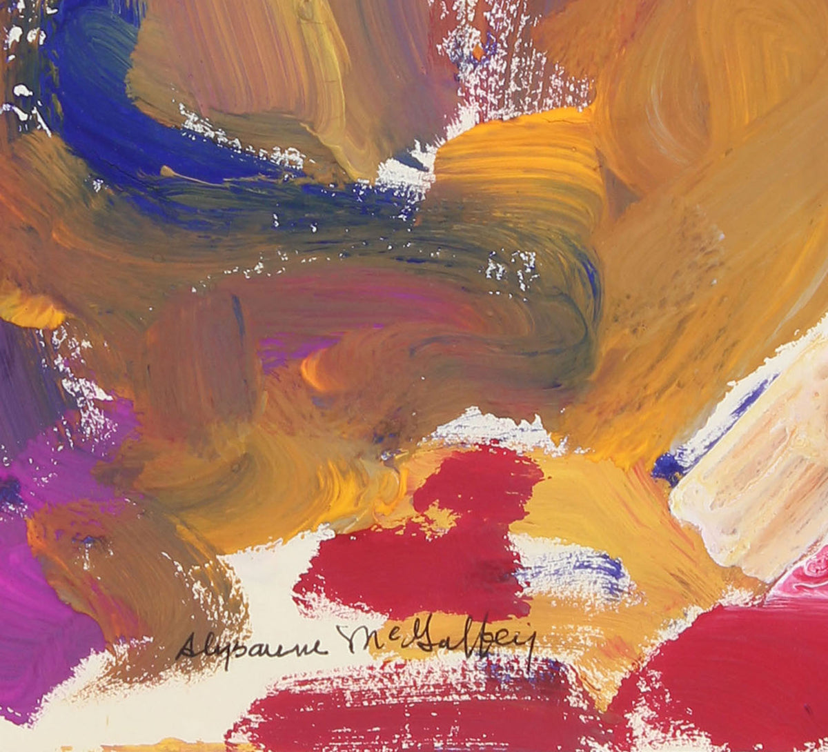 Bay Area Figurative Abstracted Figure with Hat<br>1950-60s Distemper<br><br>#23226