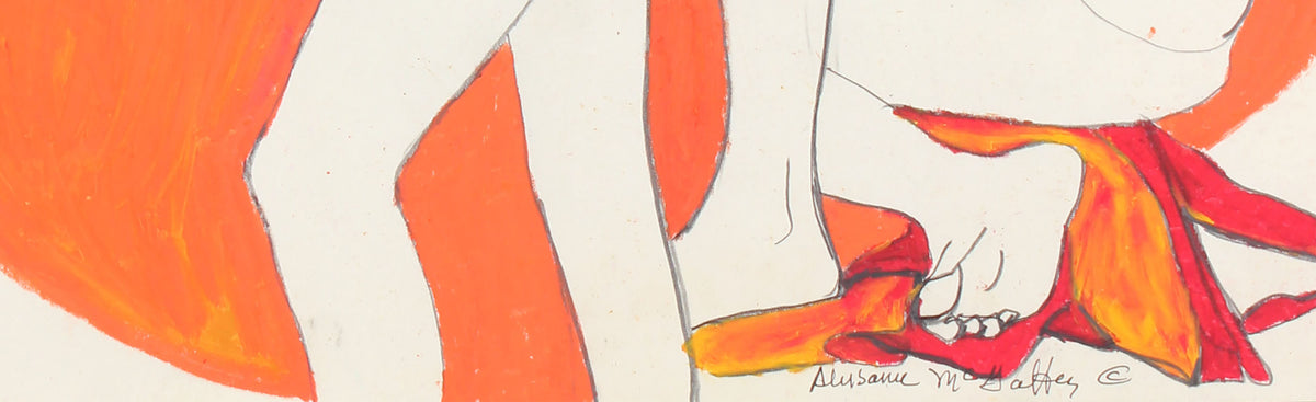 Three Nudes<br>1950-60s Graphite & Pastel<br><br>#23420