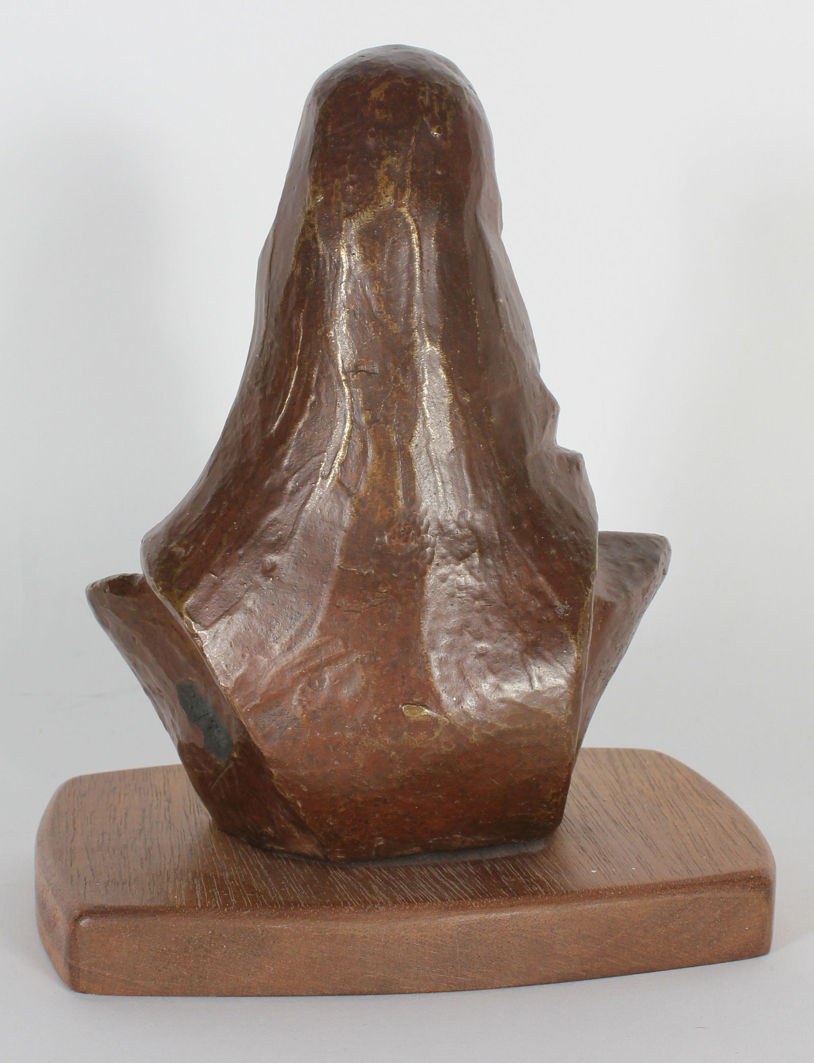 Mid Century Bronze Robed Figure <br><br>#6856