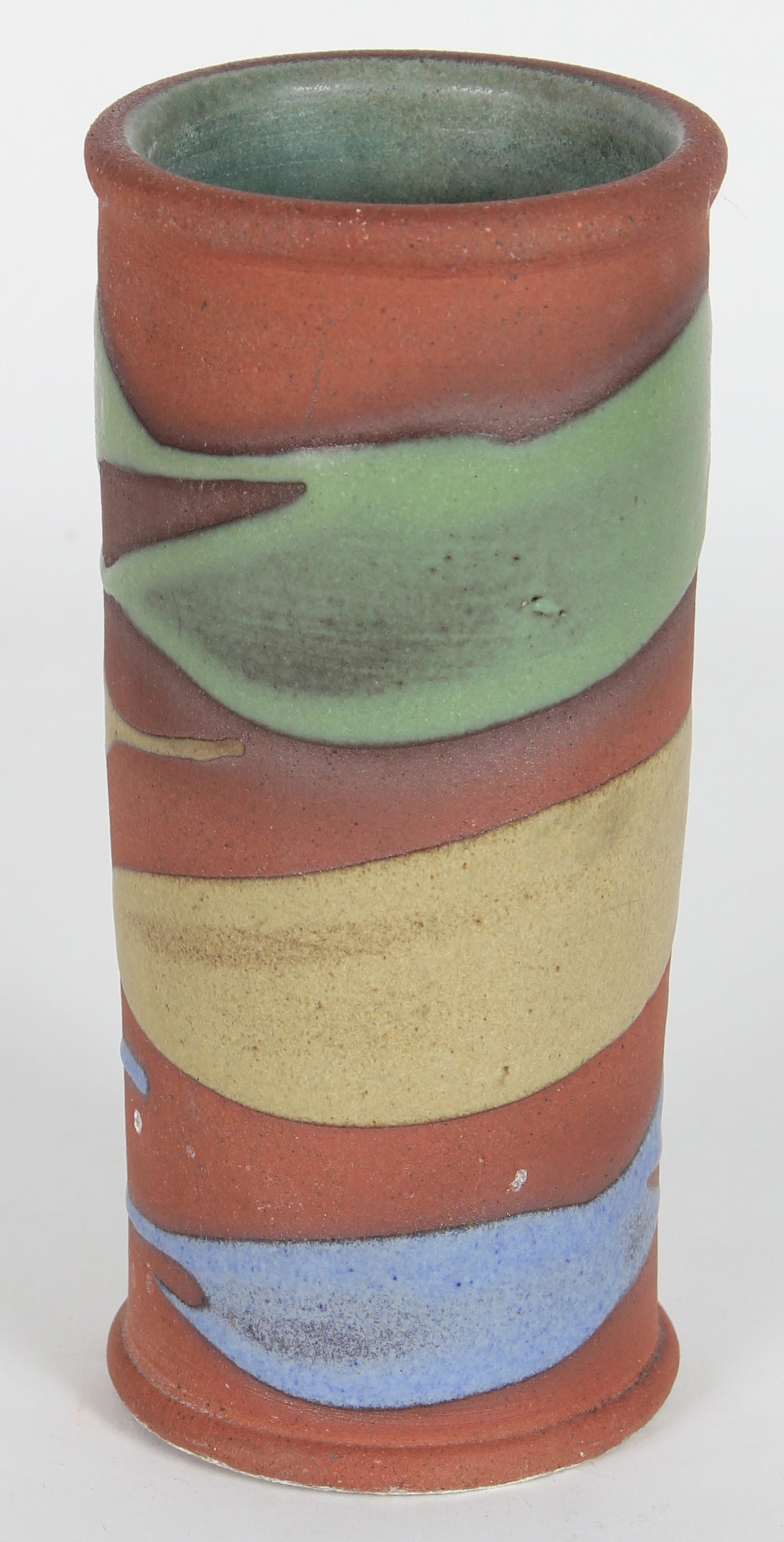20th Century Ceramic with Tri-Color Pattern &lt;br&gt;&lt;br&gt;#14498