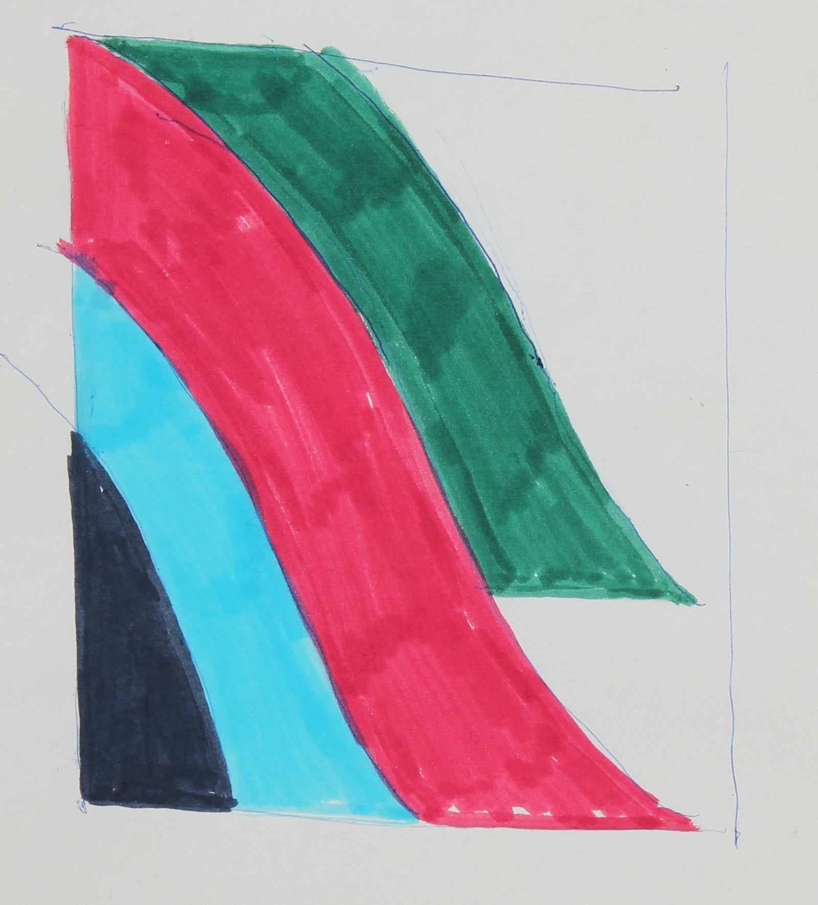 <I>Study for a Painting</I> <br>Mid-century Ink<br><br>#24322