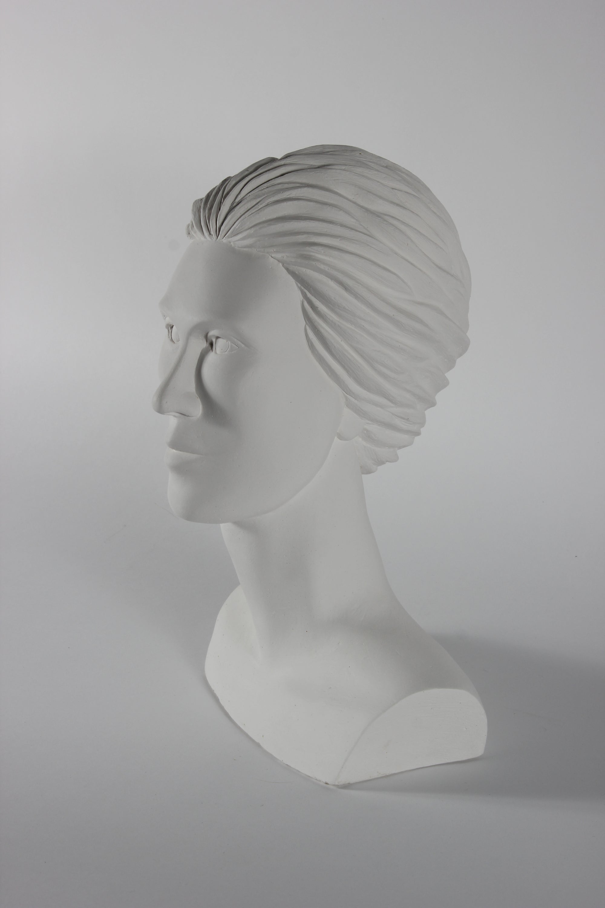 Modernist Female Bust <br>20th Century Plaster <br><br>#25913