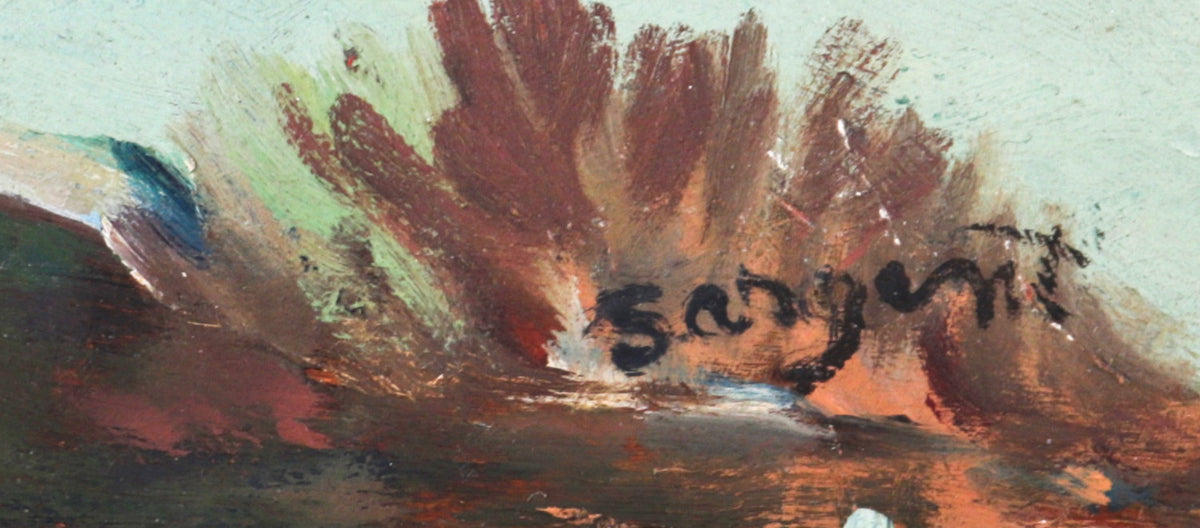 Tree Over-looking California Field<br>20th Century Oil<br><br>#C2698