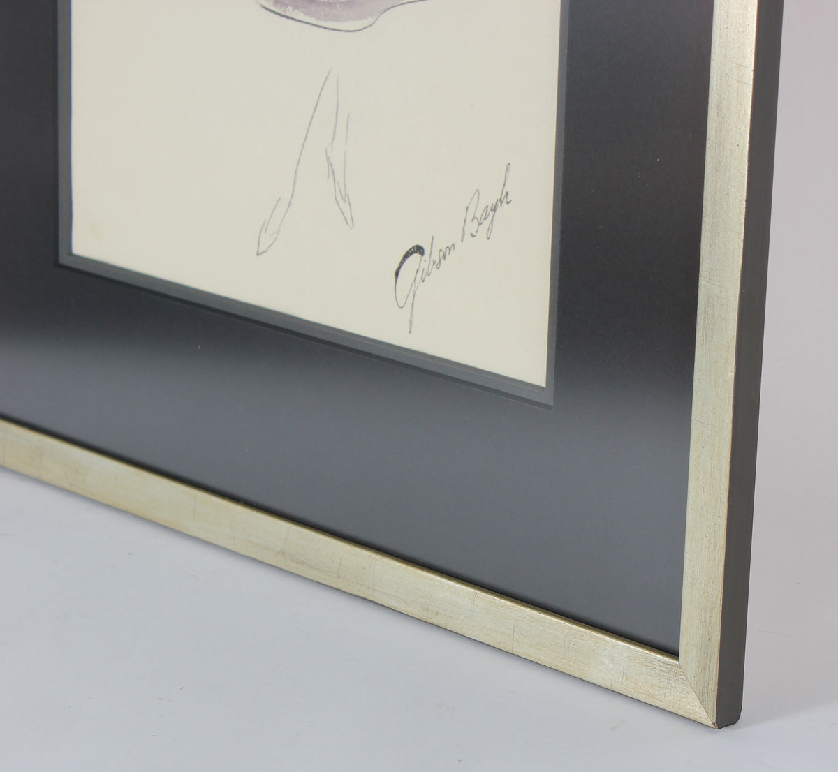 Patterned Bell Skirt in Purple<br> Gouache & Ink Fashion Illustration<br><br>#26180