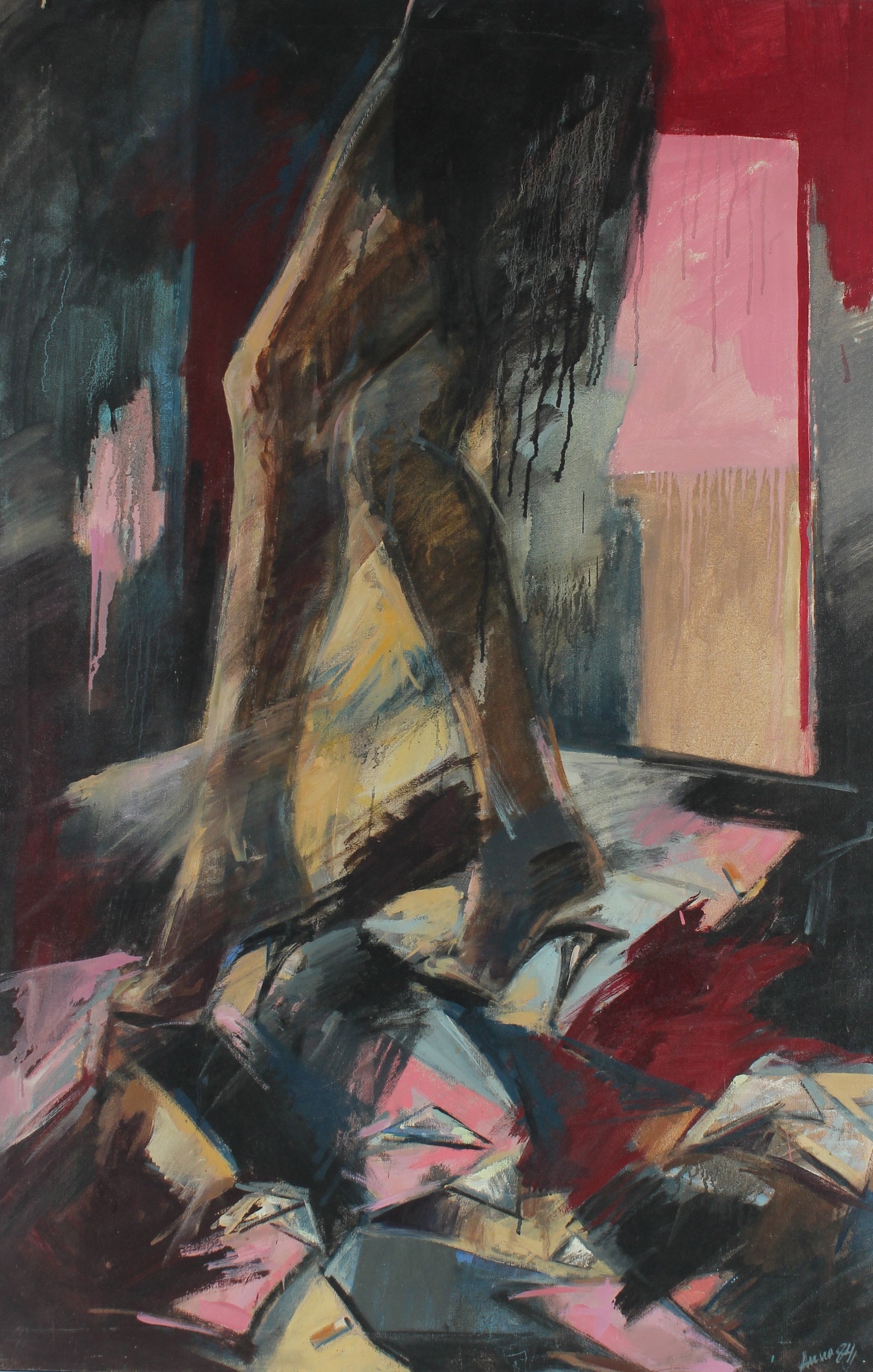 Woman in Heels<br>1984 Oil<br><br>#28739