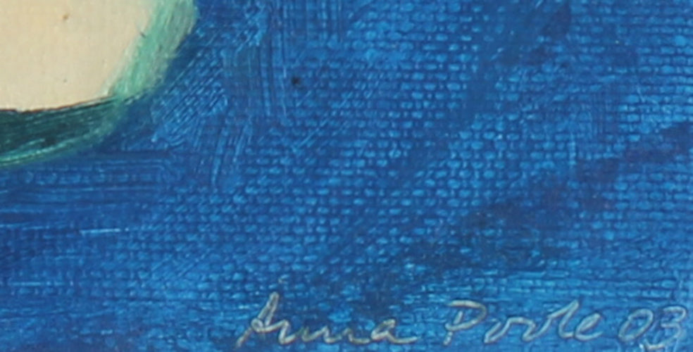 Abstracted Figure in Blue<br>2003 Oil<br><br>#28824