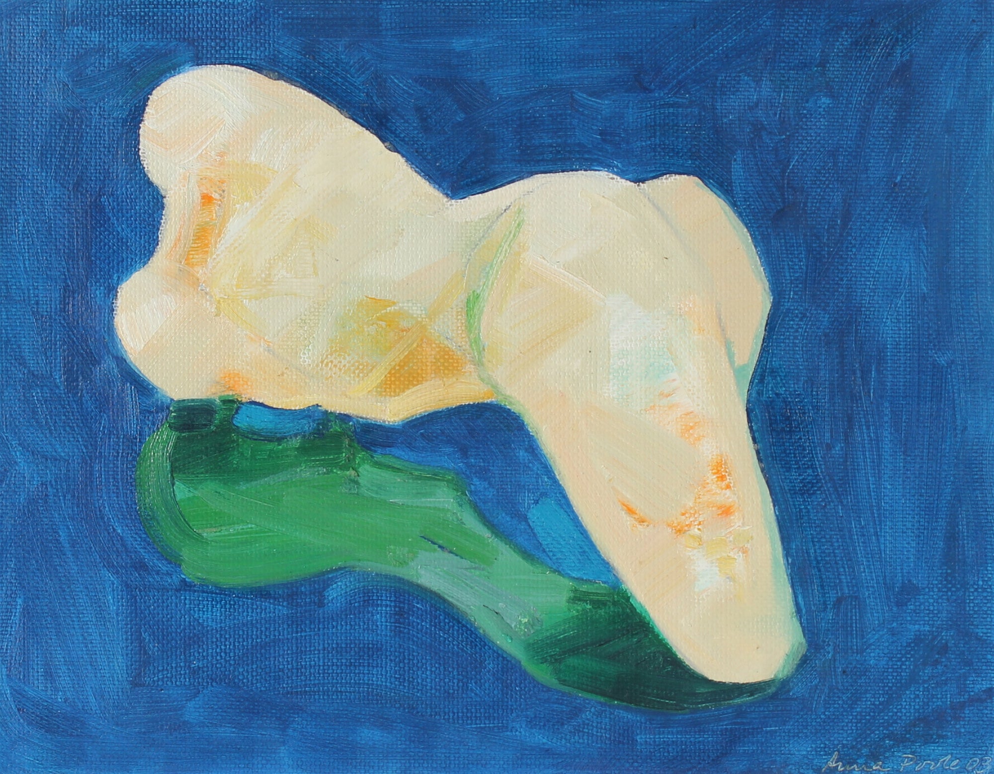 Abstracted Figure in Blue<br>2003 Oil<br><br>#28824