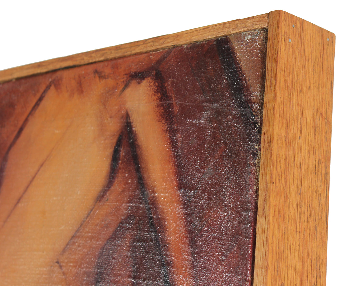 Modernist Seated Nude Study <br>1940 Oil <br><br>#17689