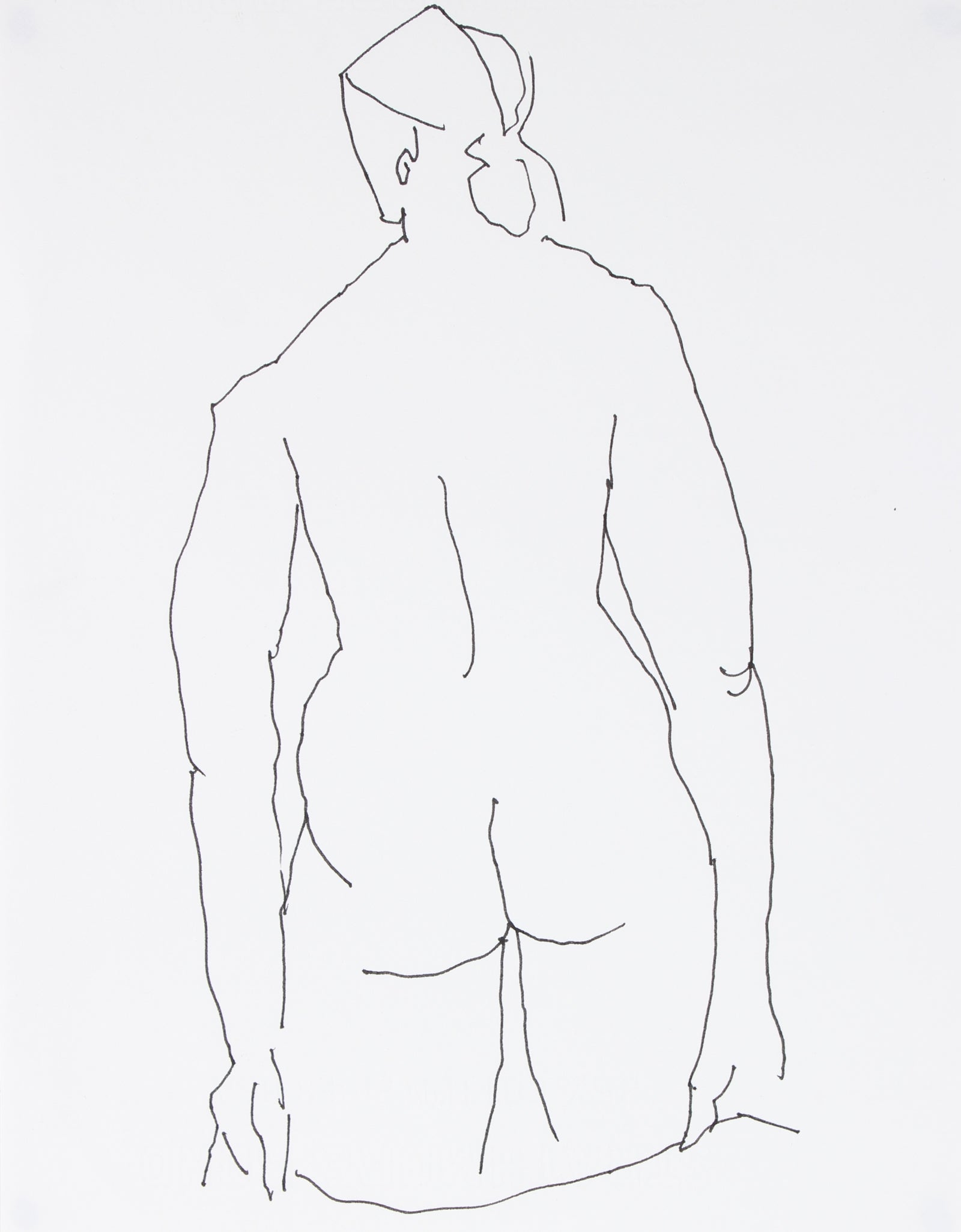 Minimal Standing Nude<br>20th Century Ink<br><br>#29516
