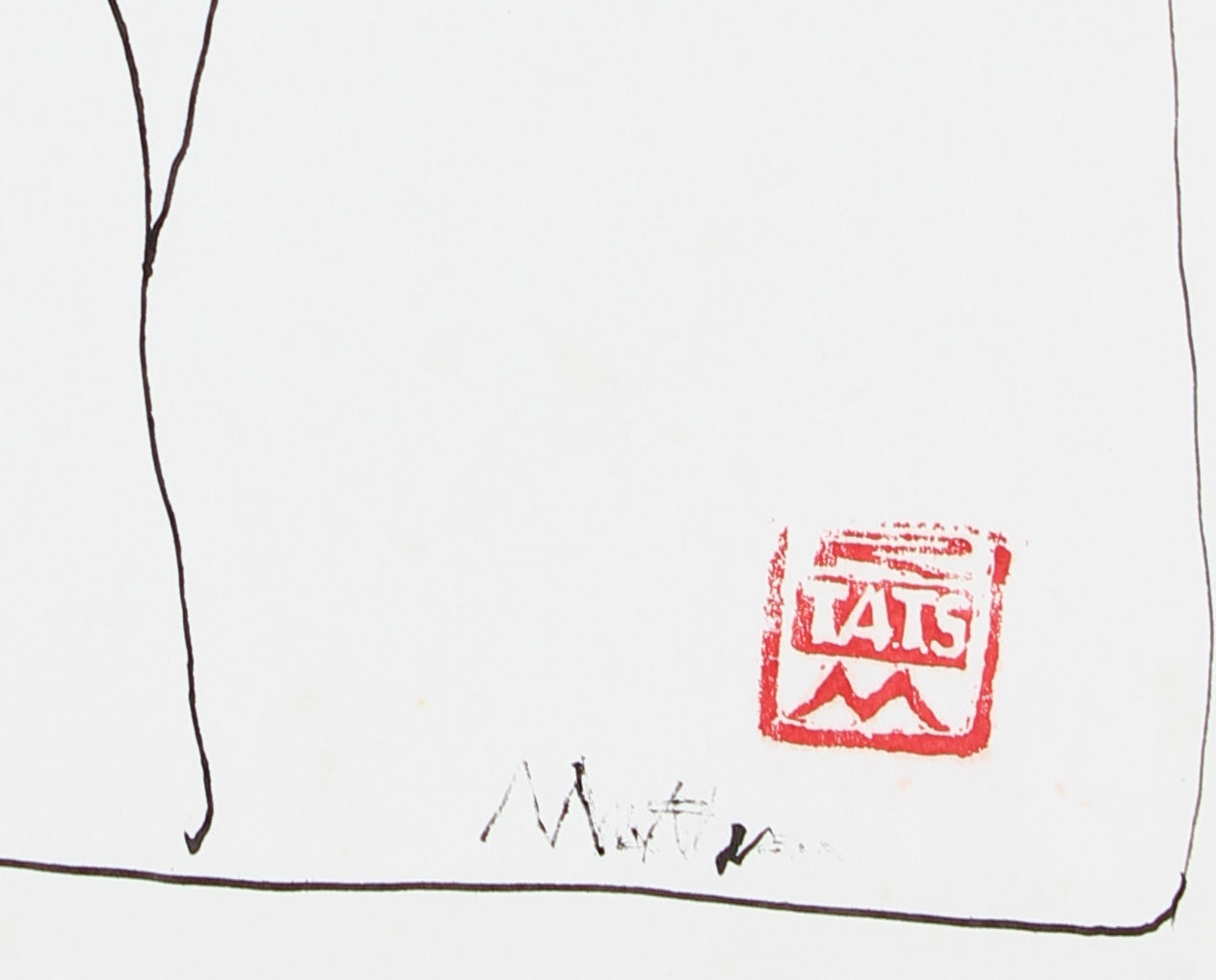 Bold Male Nude <br>20th Century Ink <br><br>#29695