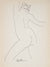 Minimalist Nude in Motion<br>1989 Ink<br><br>#29764