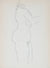 1989 Graphite Nude Line Drawing Study <br><br>#30039