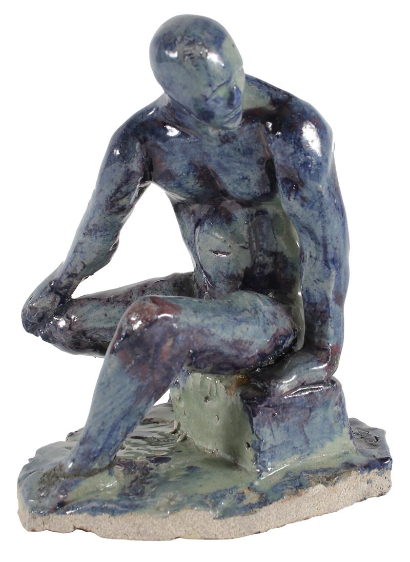 Blue Man Nude<br>2003 Ceramic<br><br>#31993