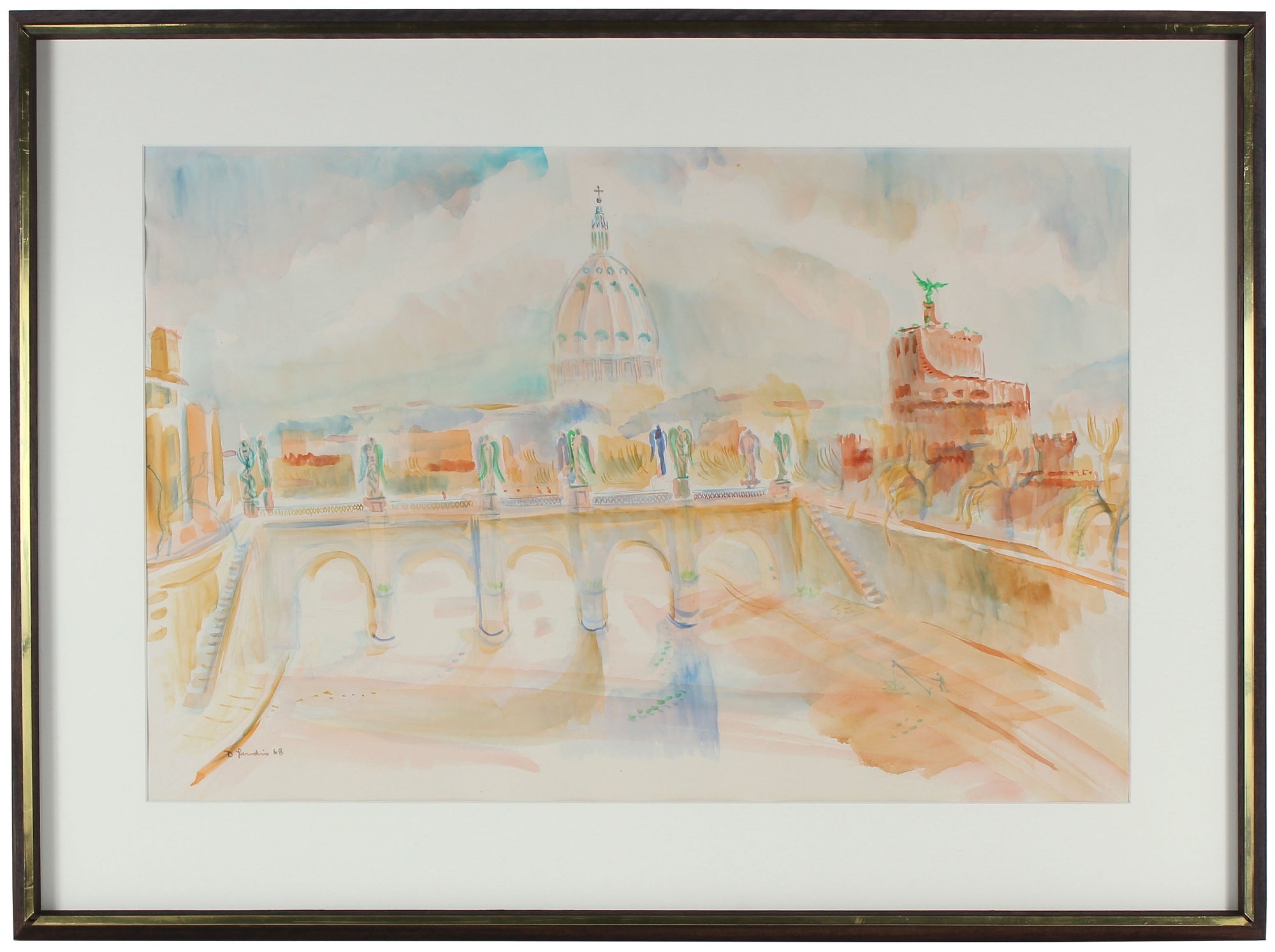 <i>Morning, Tiber, Rome</i><br>Watercolor, 1968<br><br>#33000