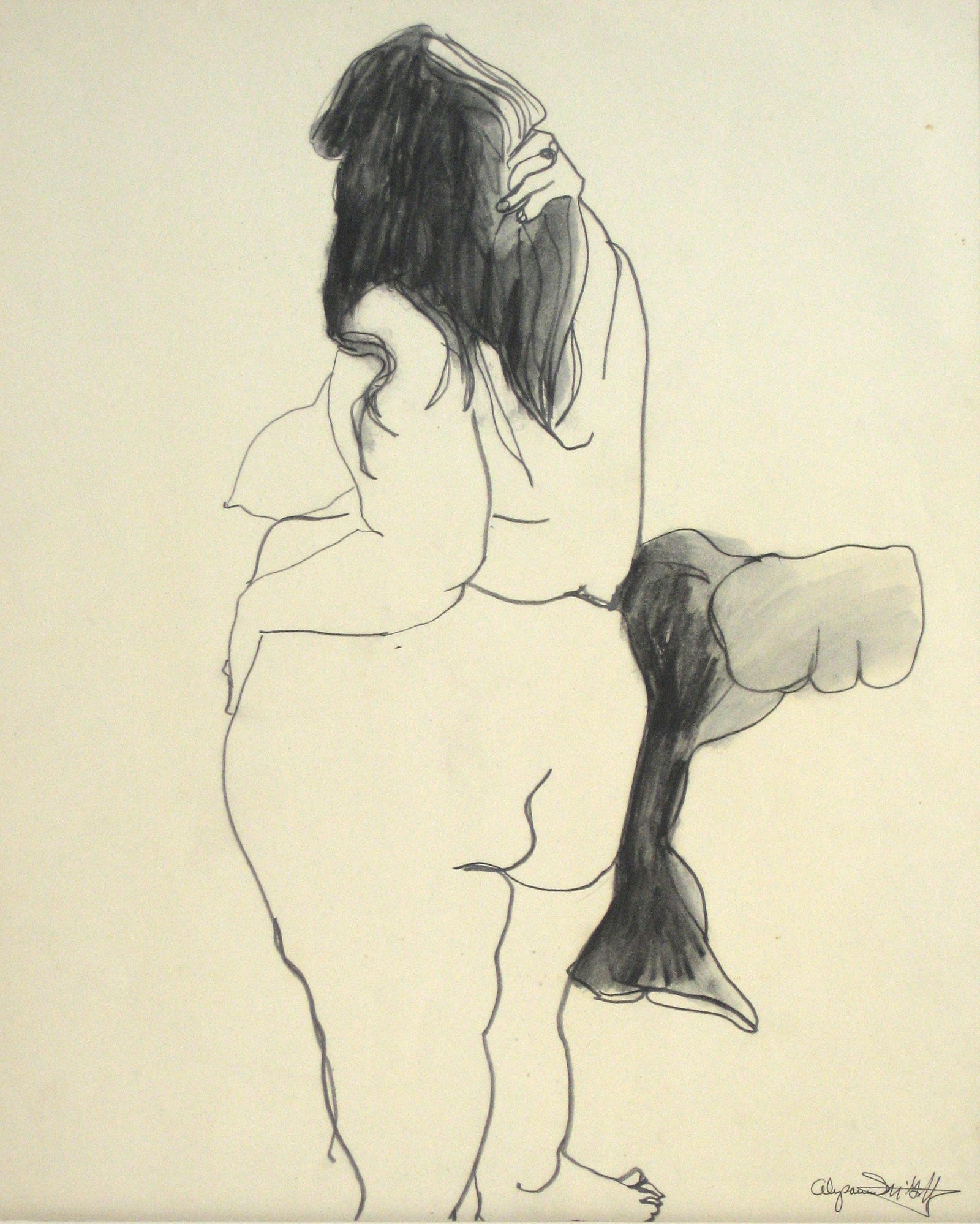 <i>Female #49</i><br>Mid Century Graphite<br><br>#3711