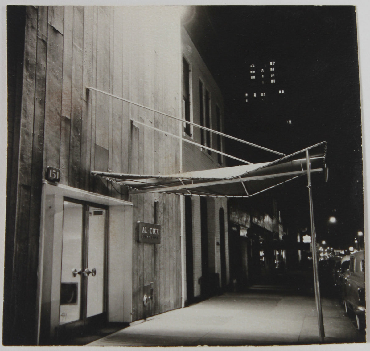 City Street at Night &lt;br&gt;1960s Photograph &lt;br&gt;&lt;br&gt;#38099