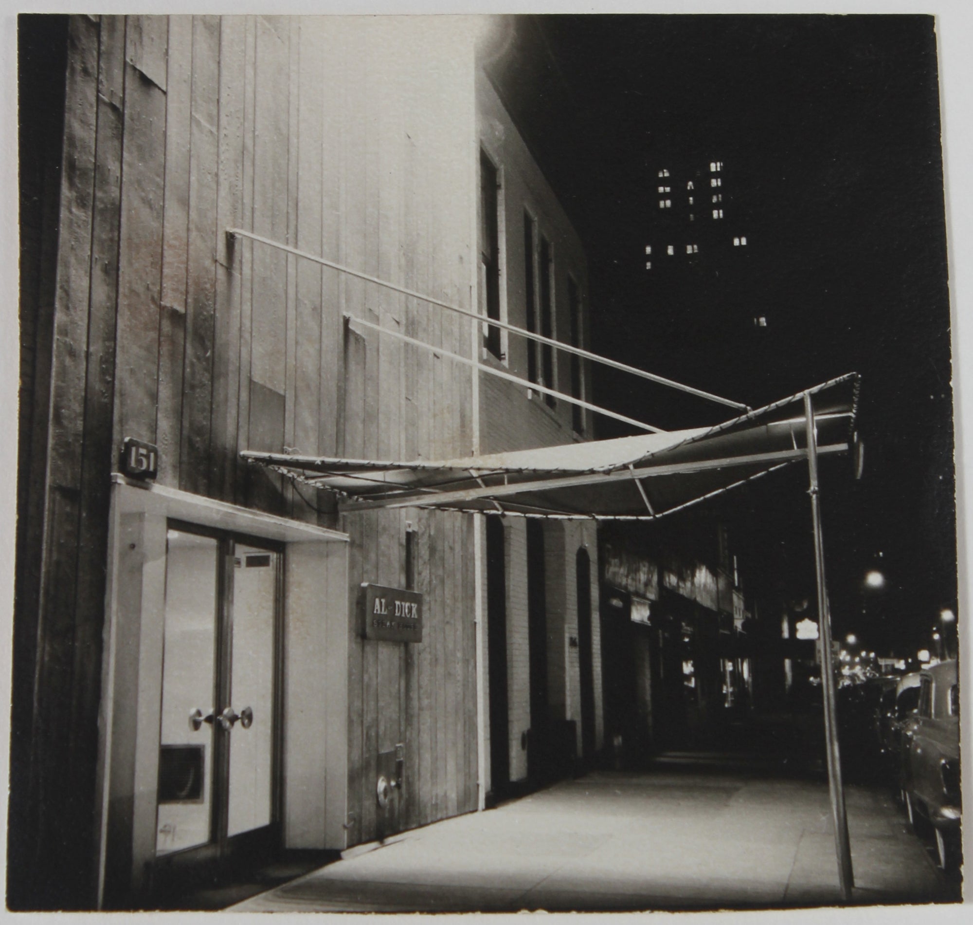 City Street at Night <br>1960s Photograph <br><br>#38099