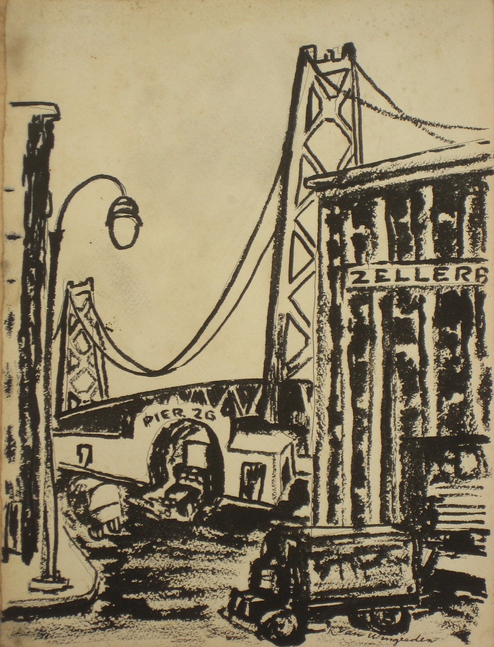 Richard Van Wingerden Drawing & Watercolor - Lost Art Salon