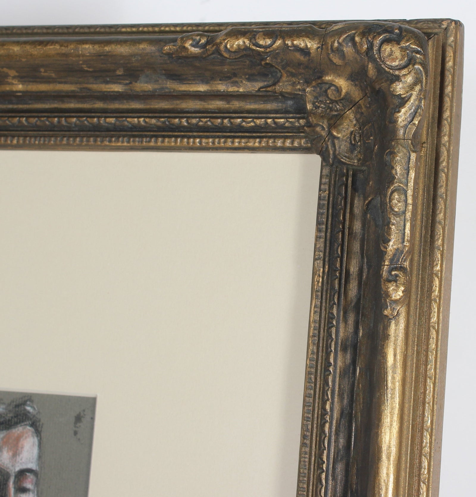 Parisian Male Figurative Study <br>Mixed Media, 1906 <br><br>#0100