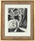 Abstracted Organic Forms<br>1940-50s Stone Lithograph<br><br>#38906