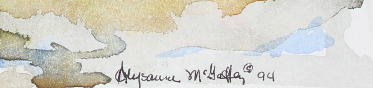 <I>Logs at Spee-Bi-Dah</I> <br>1994 Watercolor<br><br>#43891