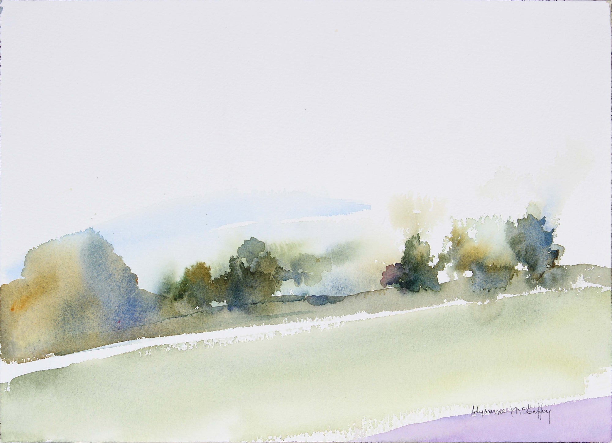 <i>Morning Mist, CA</i><br> Watercolor Late 20th Century<br><br>#43984