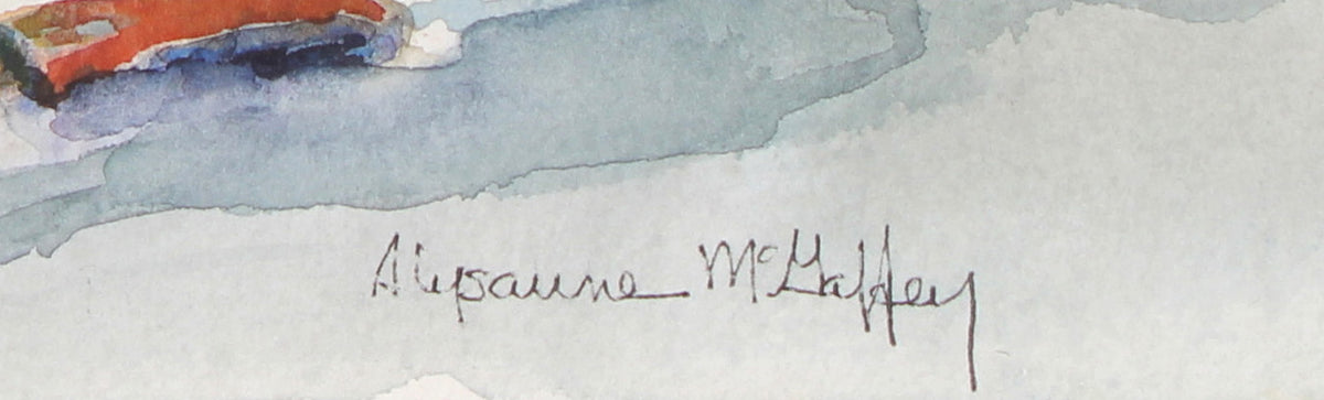 <I>The Point of Spee-Bi-Dah</I> <br>20th Century Watercolor<br><br>#44006