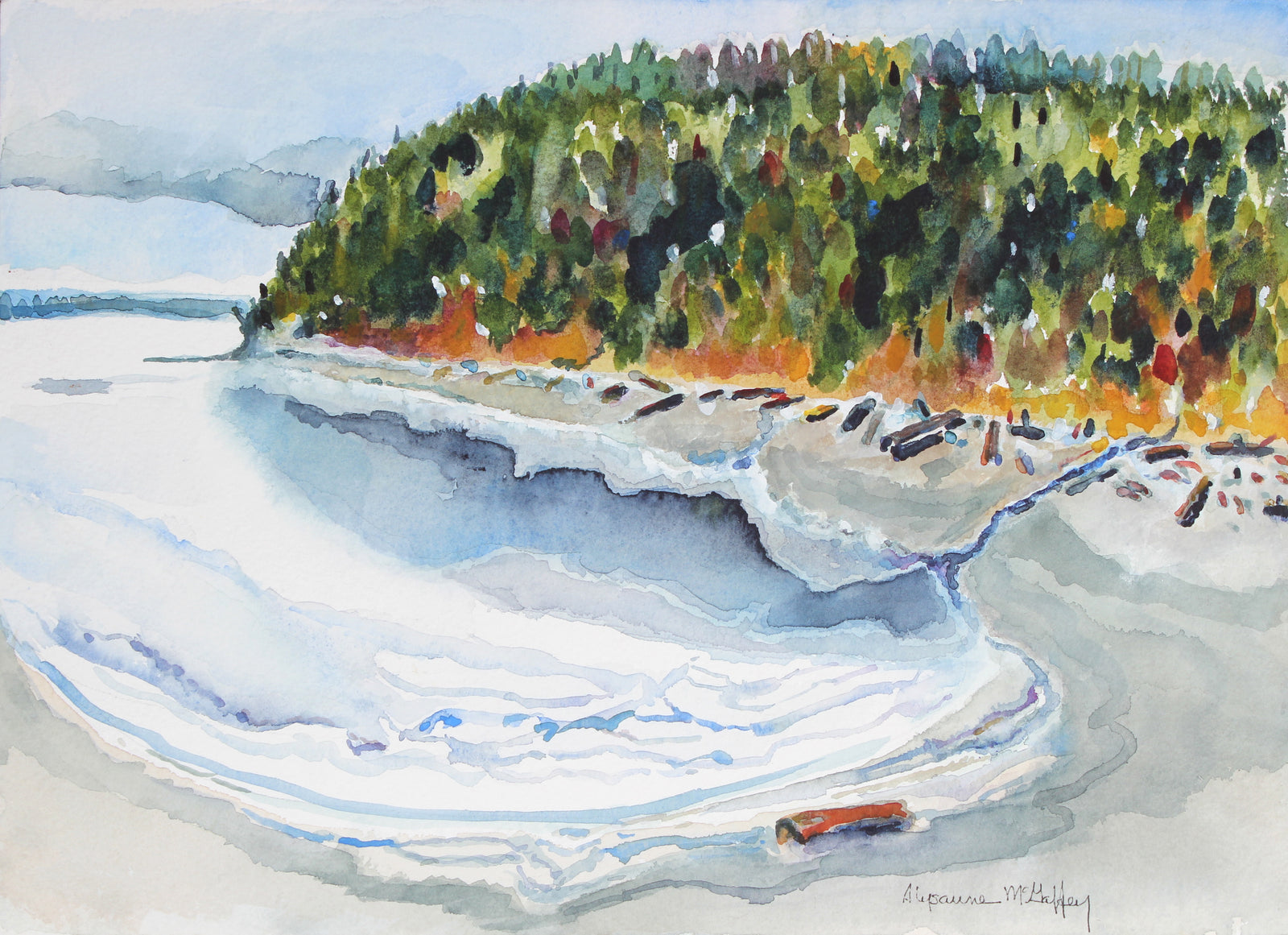 <I>The Point of Spee-Bi-Dah</I> <br>20th Century Watercolor<br><br>#44006