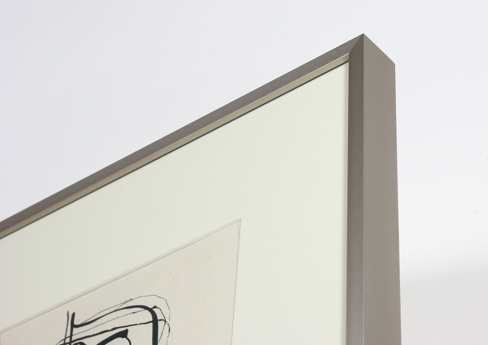 Teal & Olive Duo<br>1940-50s Stone Lithograph<br><br>#40693