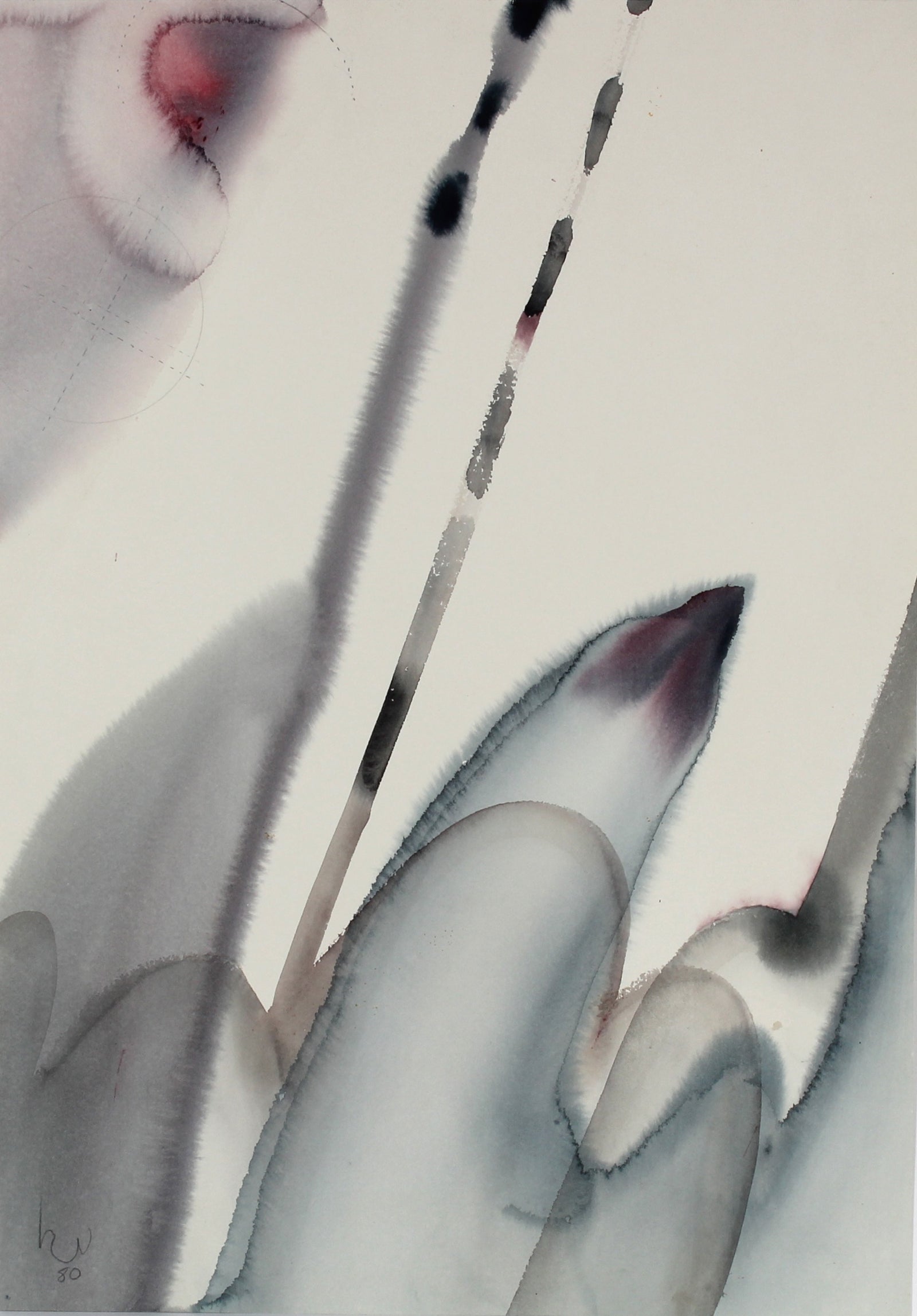 Abstracted Watercolor Forms <br>May 1980 <br><br>#47243