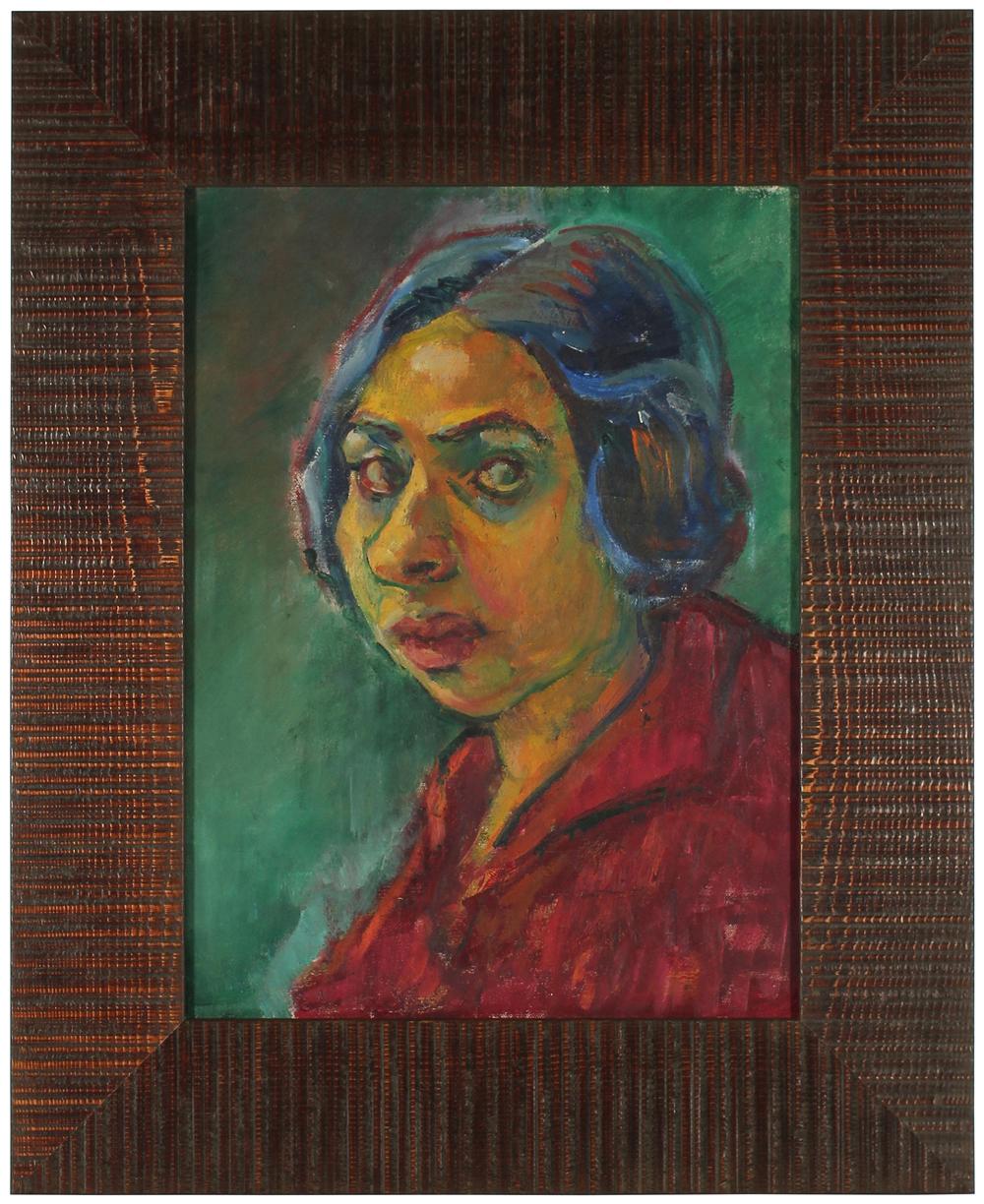 Portrait of Ethel Weiner<br>Late 1940s Oil<br><br>#49523