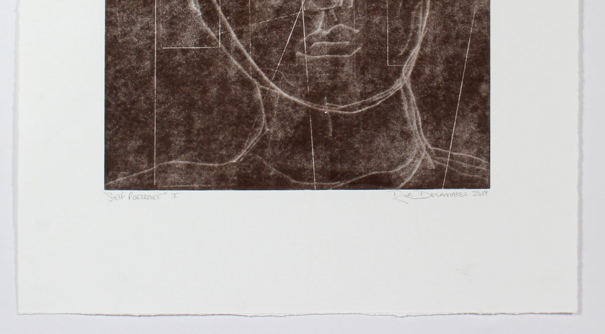 <i>Self Portrait</i> <br>2014 Monotype & Gouache <br><br>#49621