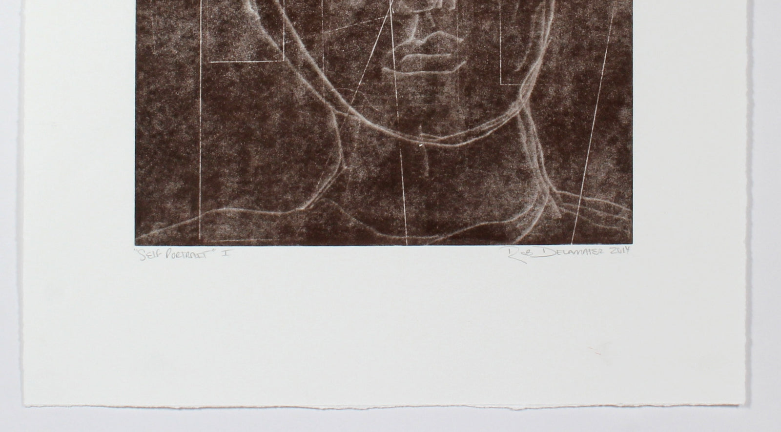 <i>Self Portrait</i> <br>2014 Monotype & Gouache <br><br>#49621