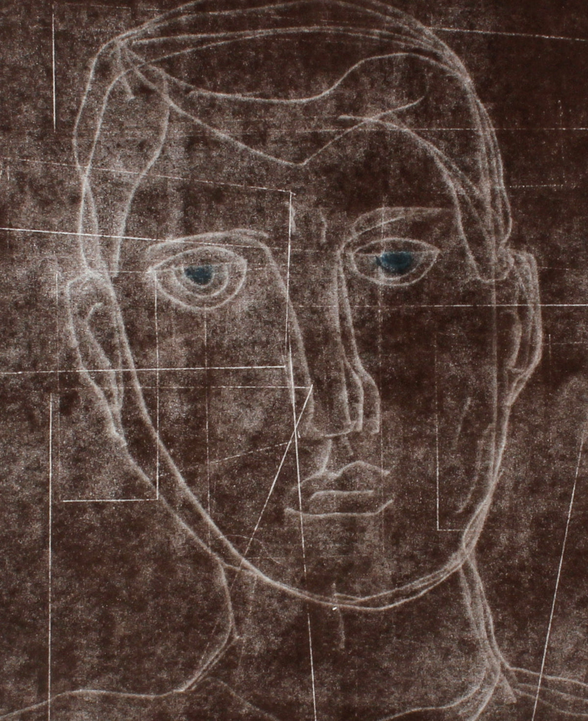 <i>Self Portrait</i> <br>2014 Monotype & Gouache <br><br>#49621