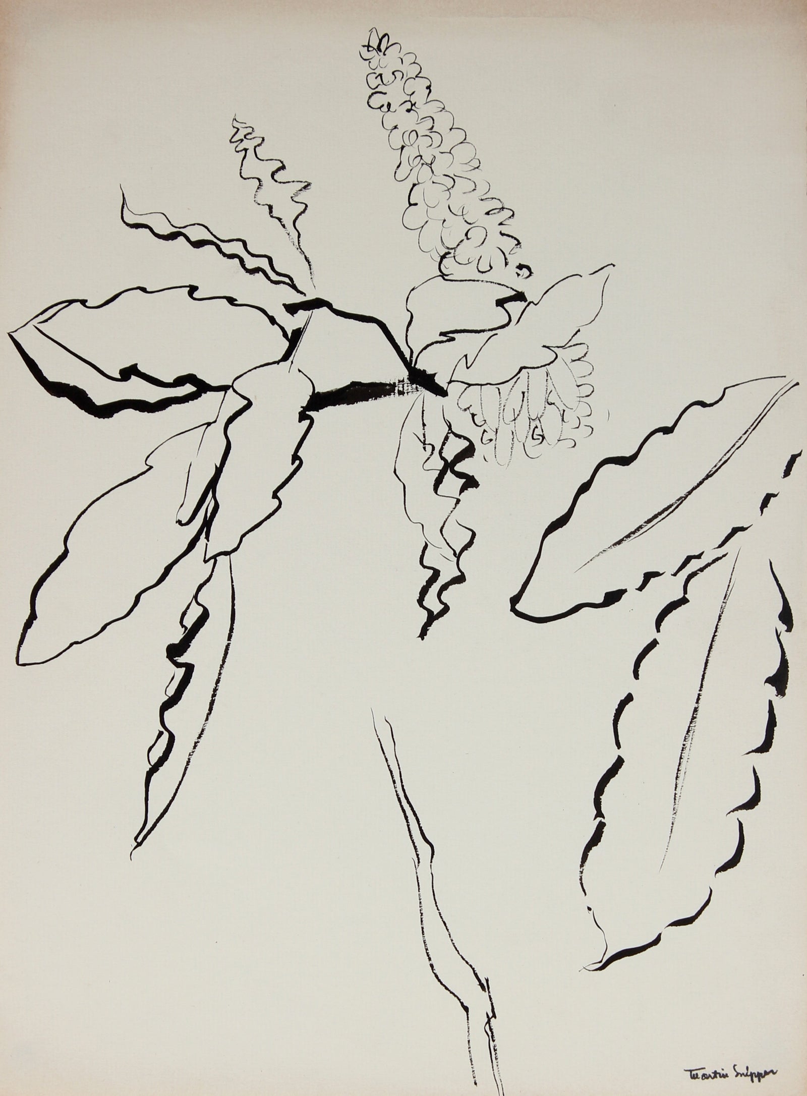 Leaves & Blooms<br>Mid Century Ink<br><br>#49807