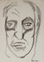 Intimate Male Portrait Study<br>Mid Century Ink<br><br>#49819