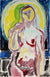 Nude with Halo<br>1950 Watercolor<br><br>#49958