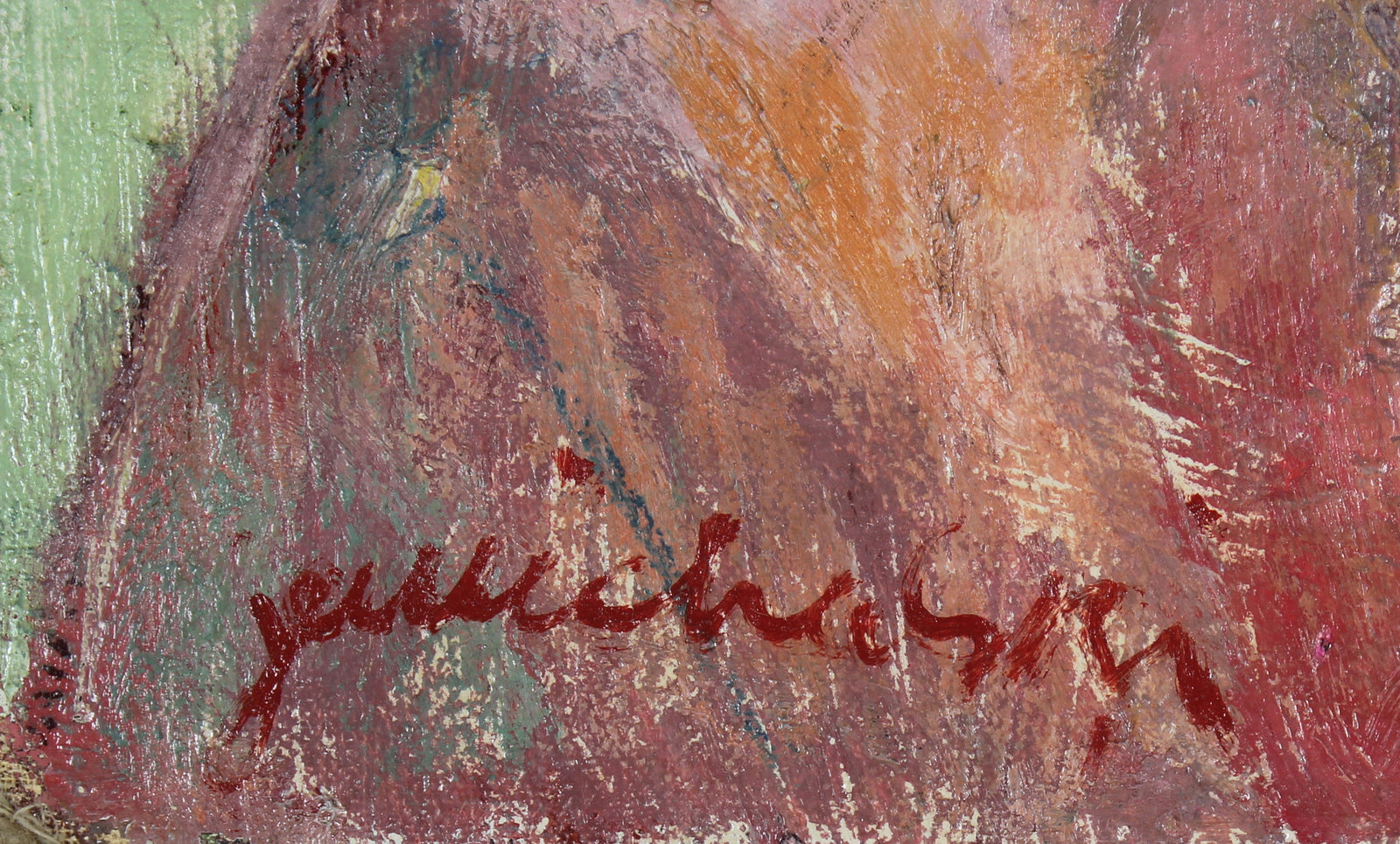 Portrait of a Woman in Pearls <br>20th Century Oil <br><br>#50123