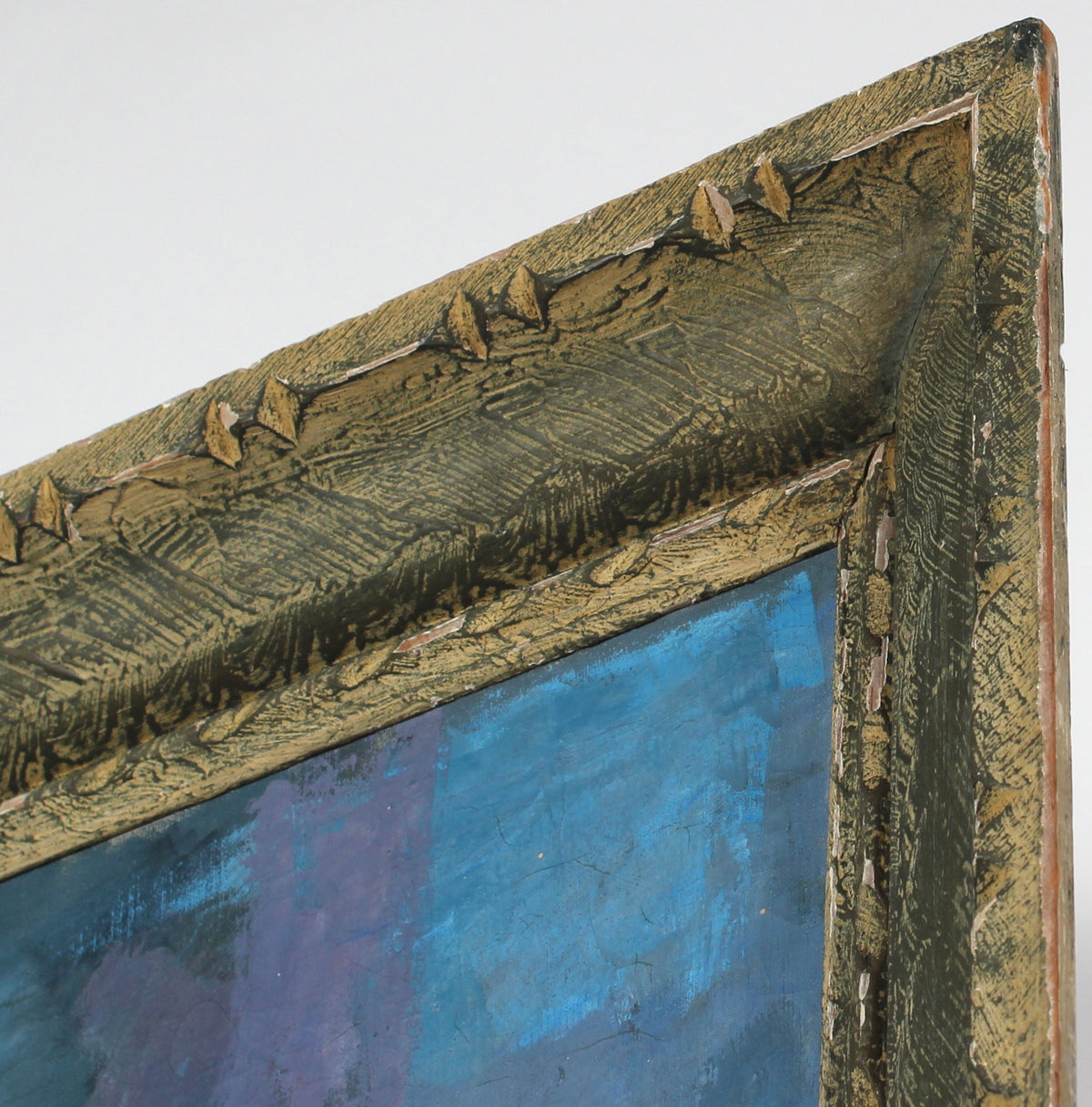 Expressionist Kitchen Table Scene<br>Late 1940s Oil<br><br>#50238