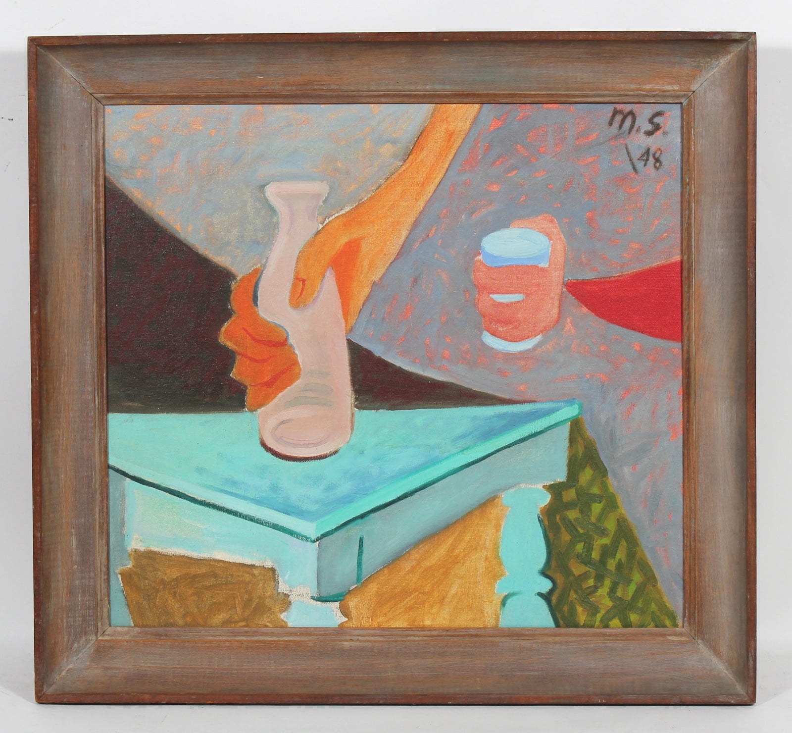 <I>Still Life with Hands</i><br>1948 Oil<br><br>#50639