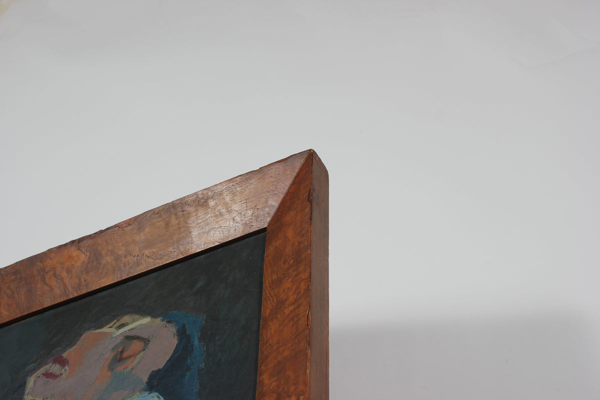 Expressionist Man<br>Late 1940s Oil<br><br>#50854