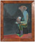 Expressionist Man<br>Late 1940s Oil<br><br>#50854