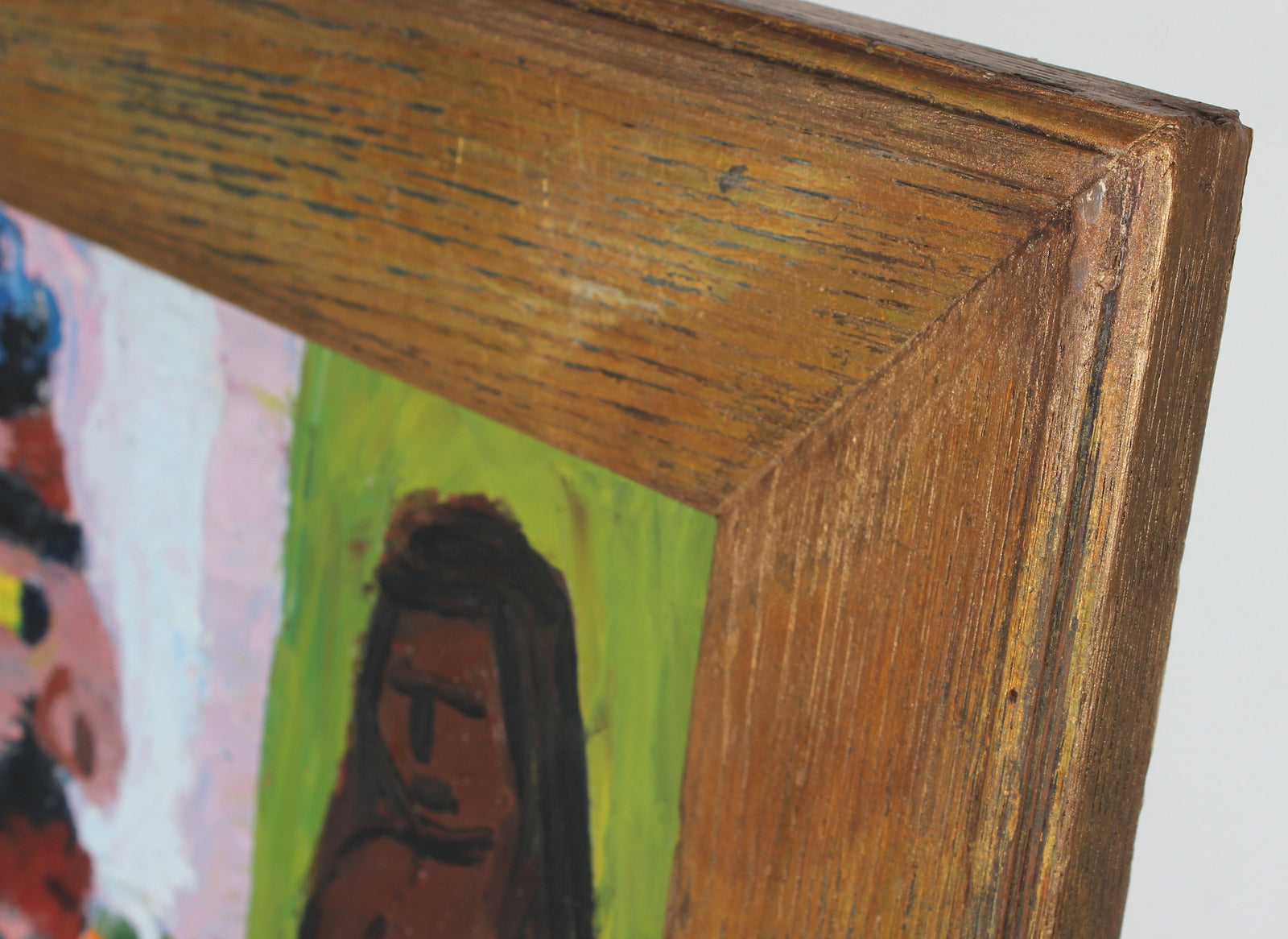 Expressionist Man & Nude <br>Late 1940s Oil <br><br>#51363