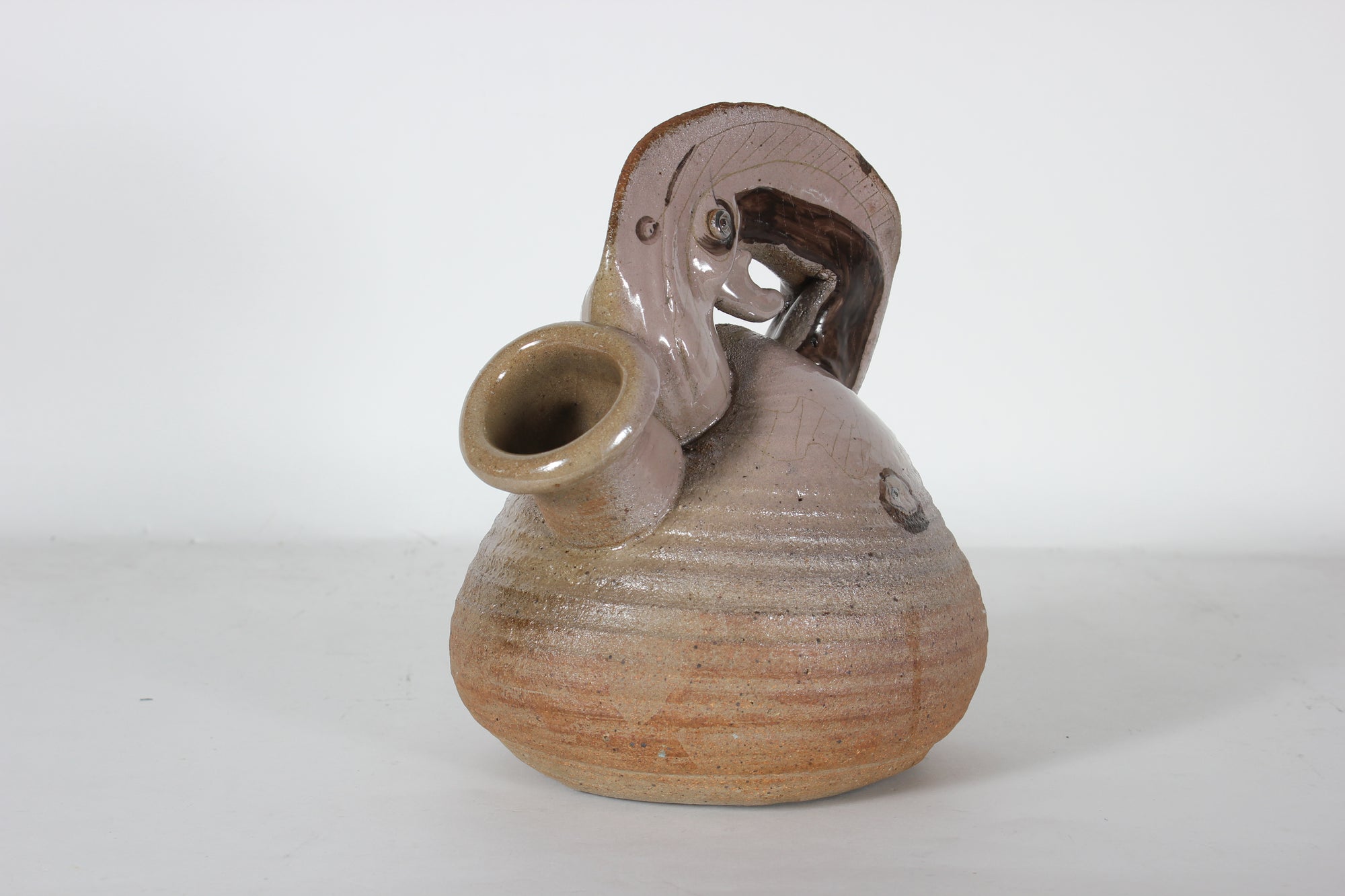Abstracted Ceramic Tea Kettle <br>20th Century <br><br>#51392